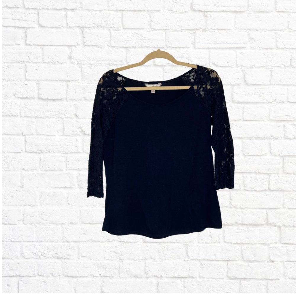 3/4 Sleeve Navy Top